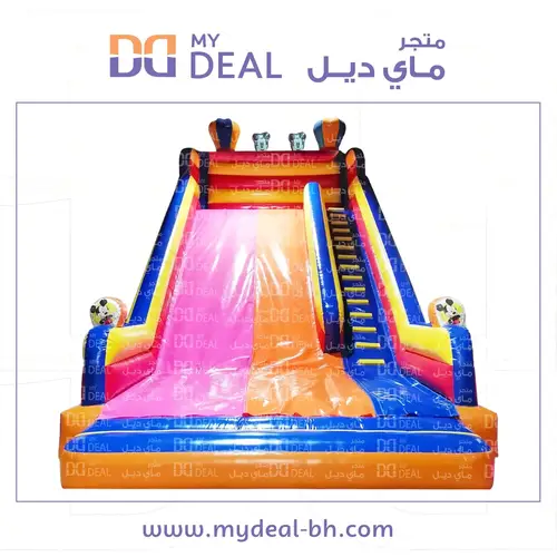 زحليقه هوائية شخصية ميكى ماوس مع سلم ودرج كبير  8*5.25*8 متر