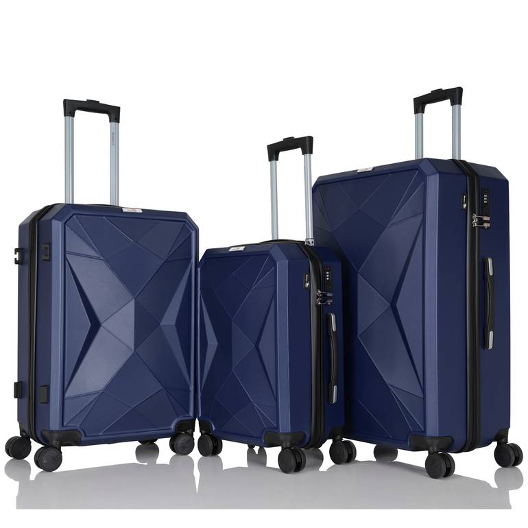 Package for 250 riyals (3 piece travel bags + organizer + nail care bag) - كحلي