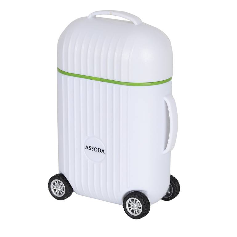ASSODA 8-Piece Nail Care Set in Travel Suitcase Design - WHITE