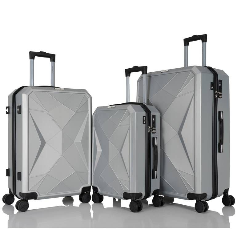 Package for 250 riyals (3 piece travel bags + organizer + nail care bag) - رمادي