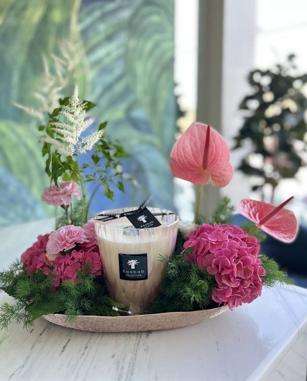 Baobab Candle flower gift 