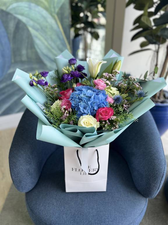 Purple flower bouquet