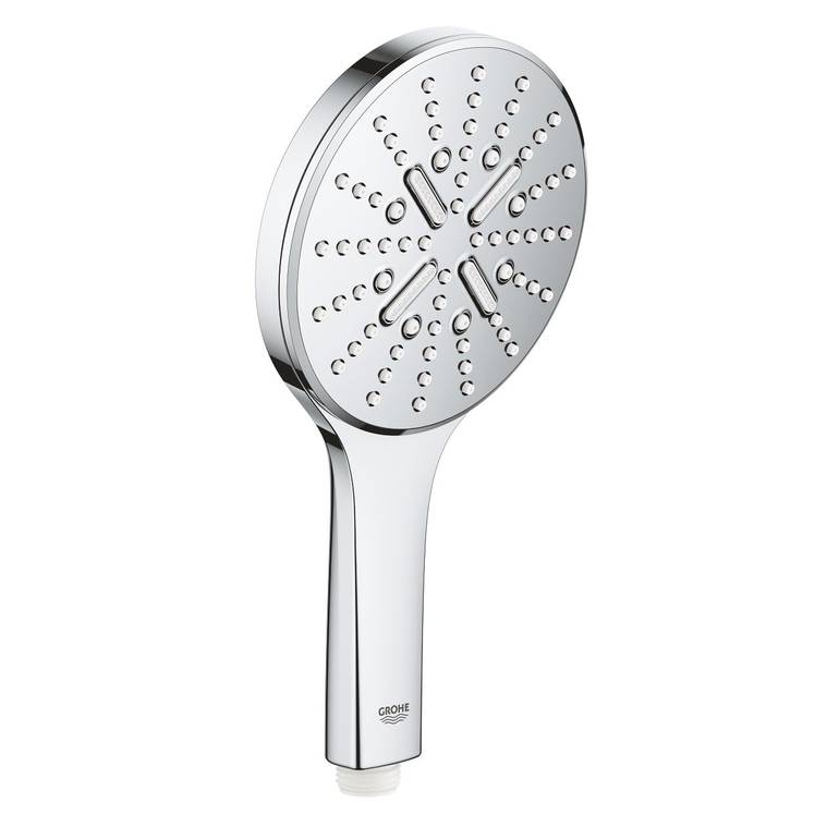 سماعة جروهي كروم بدون لي RAINSHOWER SMARTACTIVE 130 HAND SHOWER 3 SPRAYS GROHE