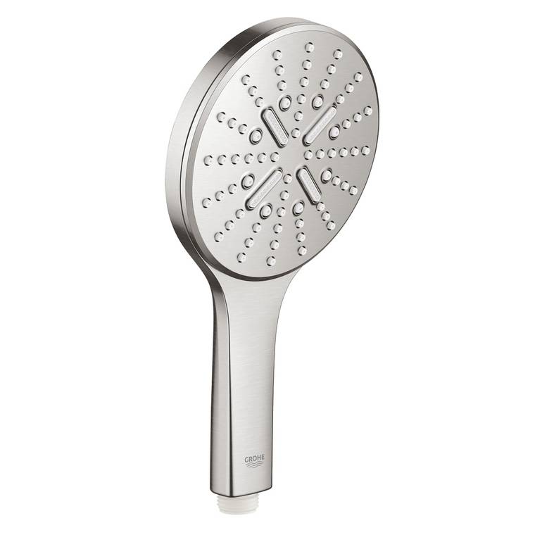 سماعة شور جروهي سوبر استيل Rainshower SmartActive 130 Hand shower 3 sprays GROHE