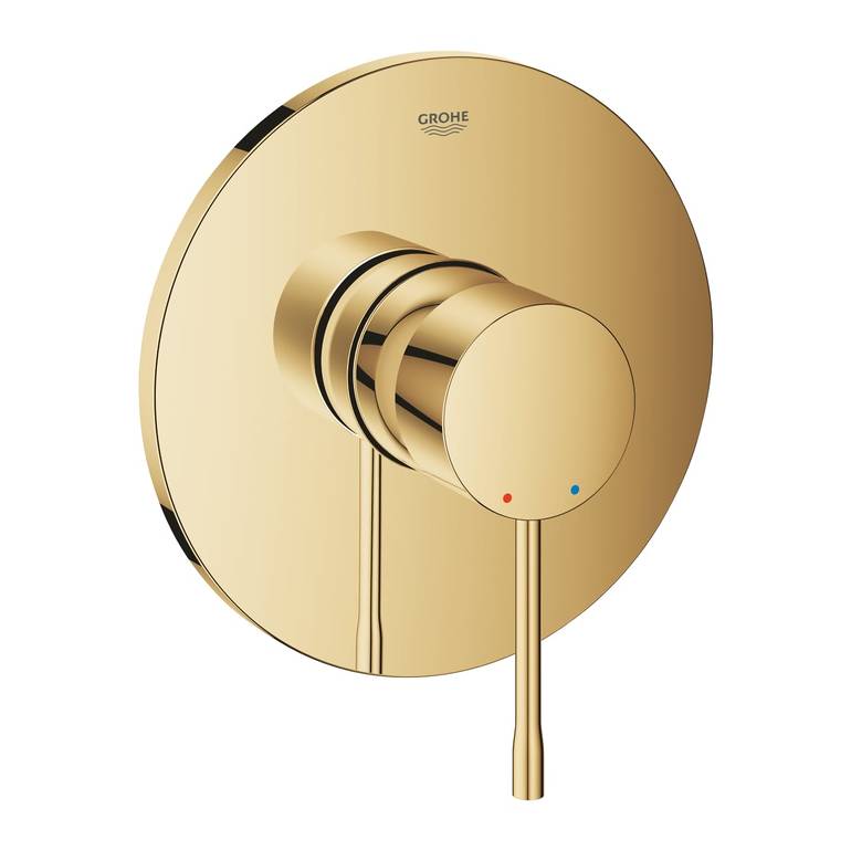 وجه كروهي ذهبي لامع خط جروهي ESSENCE SINGLE-LEVER SHOWER MIXER GROHE