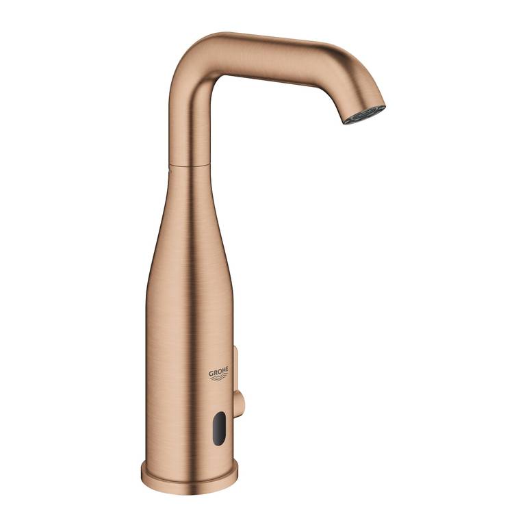 خلاط سينسور مغسلة نحاسي مت جروهي Essence E Infra-red electronic basin mixer 1/2″ with mixing device and adjustable temperature limiter GROHE