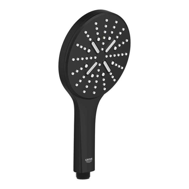 3s GROHE Rainshower SmartActive سماعة دش بدون لي اسود جروهي