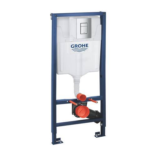 سيفون شاص كامل ضغطة مربع كروم جروهي Grohe