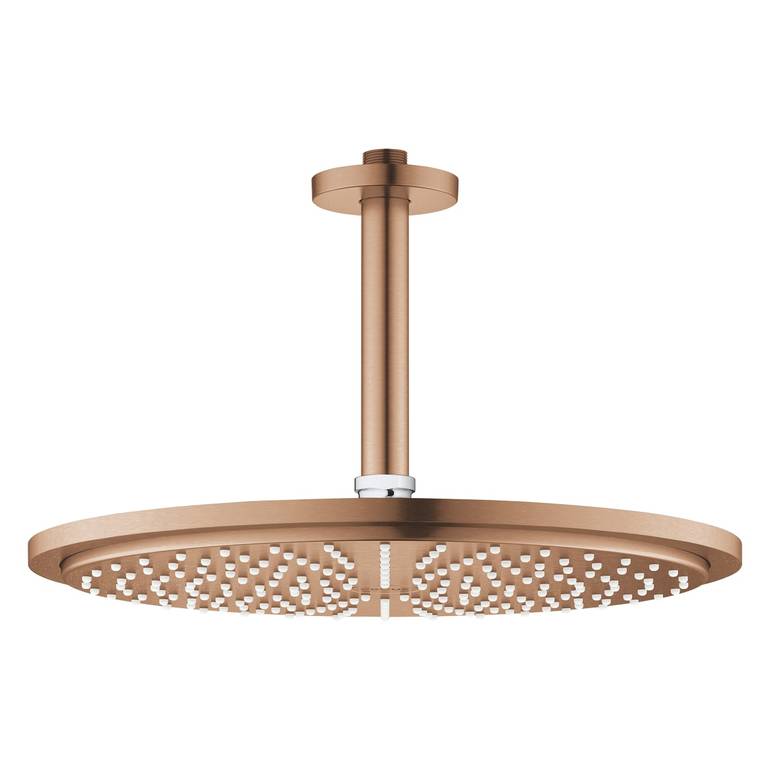 راس دش مطري جروهي نحاسي مطفي Rainshower Cosmopolitan 310 Head shower set ceiling 142 mm, 1 spray GROHE