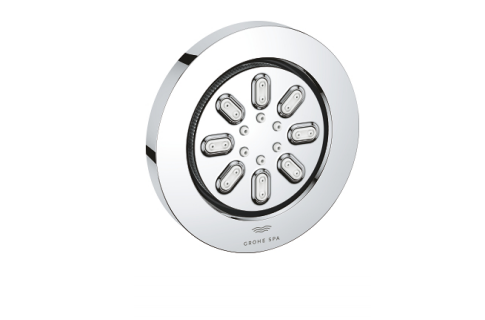 جيت جروهي كروم RAINSHOWER AQUA BODY SPRAY ROUND 2 SPRAY GROHE