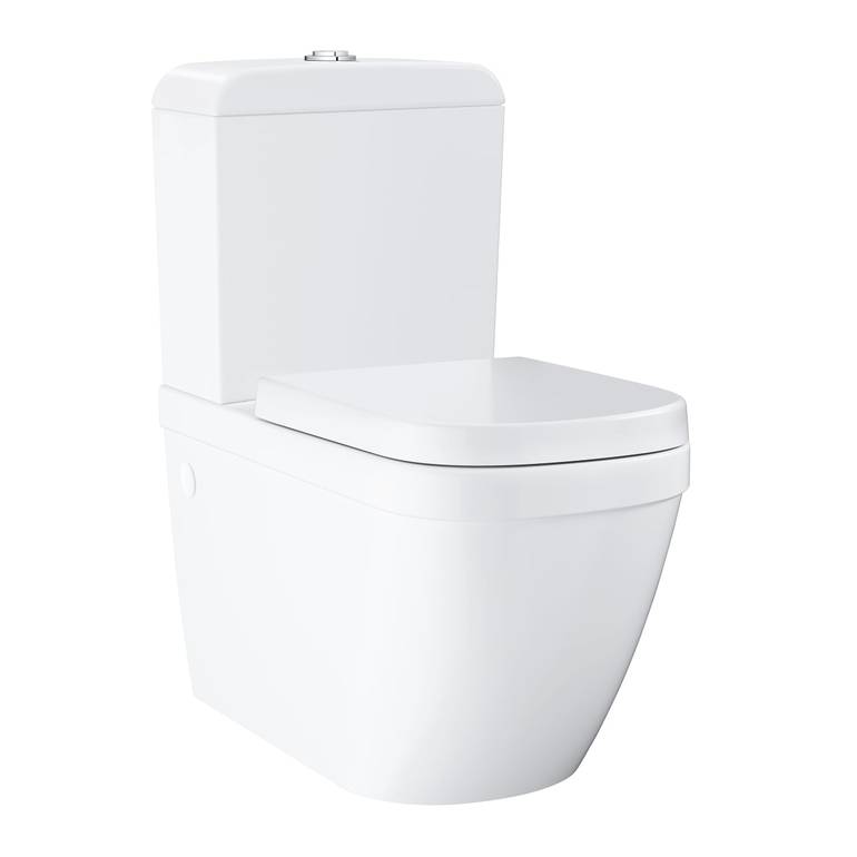 كرسي ارضي جروهي ابيض Euro Ceramic Bundle close coupled WC GROHE