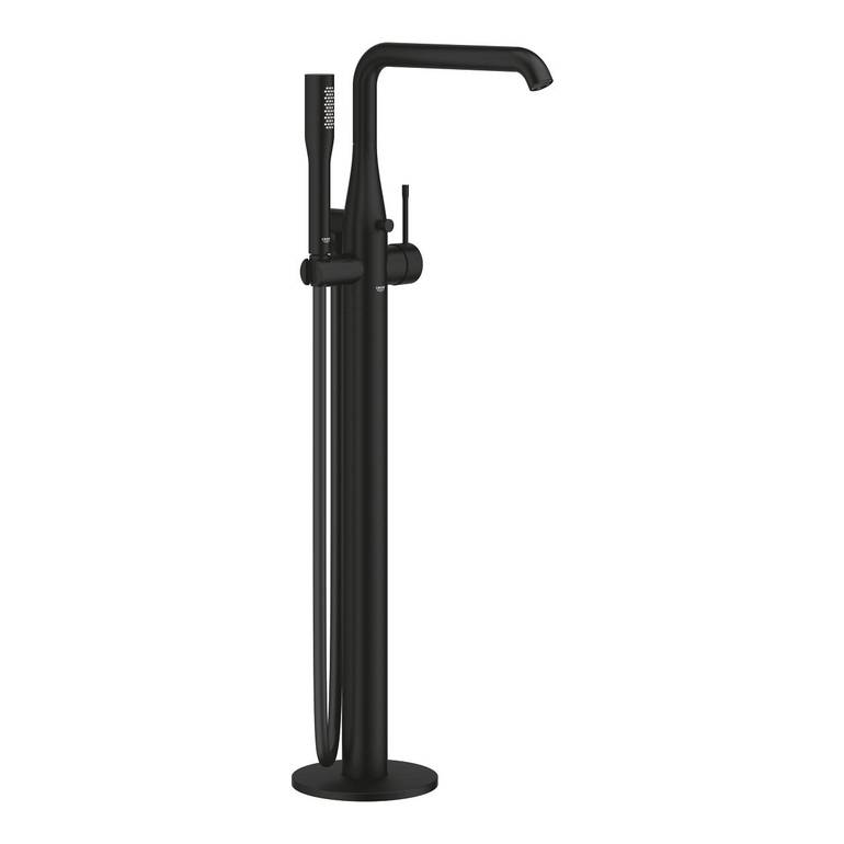 خلاط بانيوم ارضي جروهي اسود ESSENCE SINGLE-LEVER BATH MIXER 1/2″, FLOOR MOUNTED