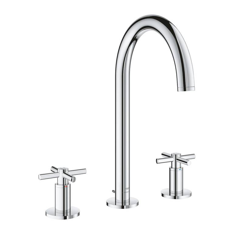 خلاط مغسلة جروهي 3 نقاط كروم Atrio 3-hole basin mixer 1/2″ L-Size GROHE