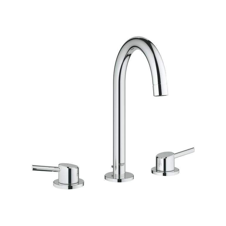 خلاط مغسلة ثلاثي جروهي كروم 8-inch Widespread 2-Handle L-Size Bathroom GROHE