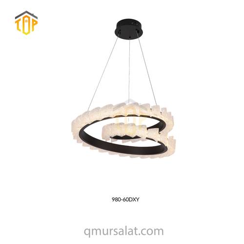 ثريا LED مودرن حلزونية 60 سم - TOP