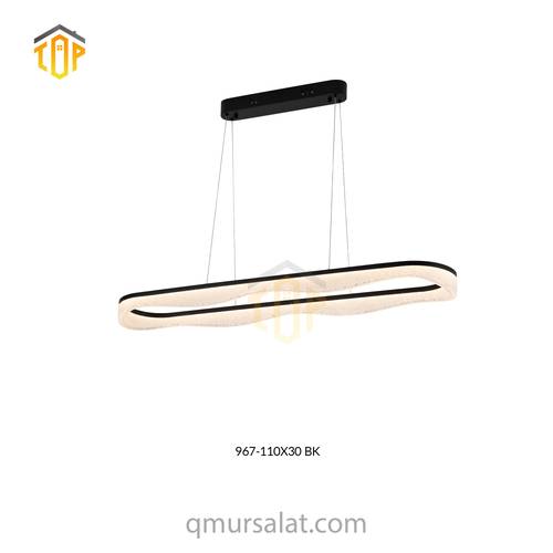 ثريا LED انسيابية سوداء – TOP