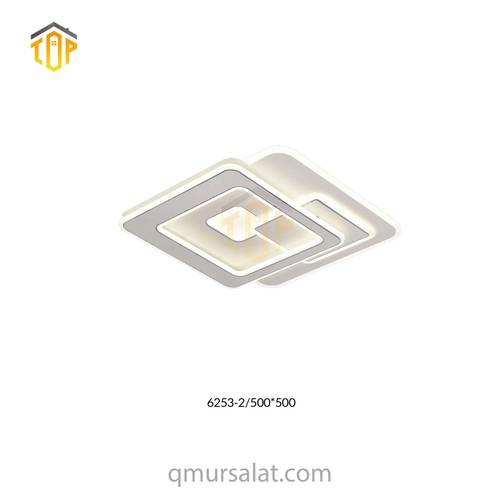 إنارة سقف لطش LED مربعة مودرن 50×50 سم – TOP