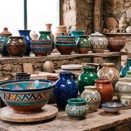بطانات خزفية ملونة من أنامل الأرض 1 كجم | Underglaze Colors
