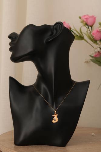 سلسال وتعليقه حرف ( J ) عيار 21