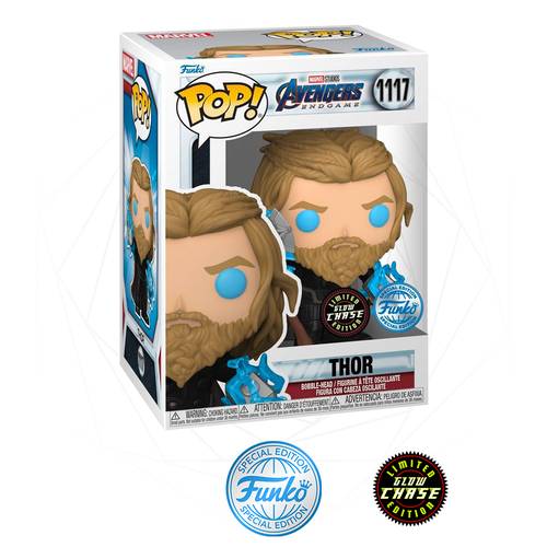 متضرر بشكل بسيط - فنكو بوب! أفلام - أفينجرز: إندجيم - #1117 ثور [Funko Special Edition] [شيس مضيء]