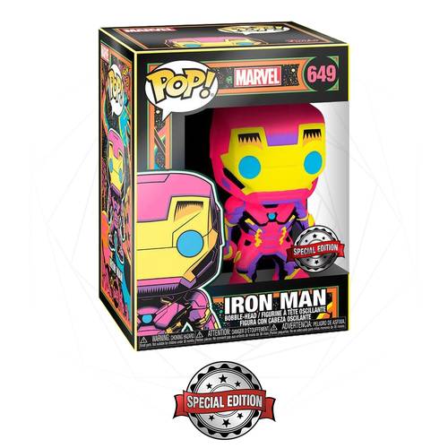 Funko POP! Heroes - Marvel - #649 Iron Man (Black Light Glow) [Special Edition]