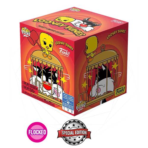 Funko POP! Tees - Looney Tunes - #309 Sylvester & Tweety [Flocked] [SE] [Medium]