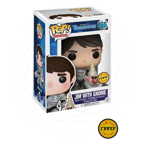 Funko POP! Television - DreamWorks - Troll Hunters - #466 Jim with Gnome - [Chase]