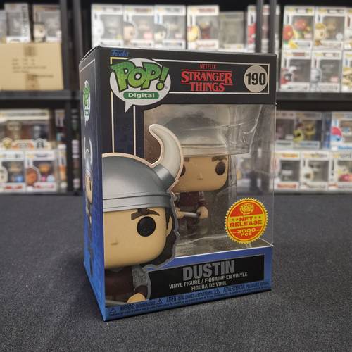 Funko POP! Digital - Television - Stranger Things - #190 Dustin [NFT Release - 3000 PCS] -Slightly Damaged-