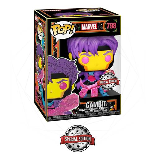 Funko POP! Heroes - Marvel - #798 Gambit (Black Light Glow) [Special Edition]