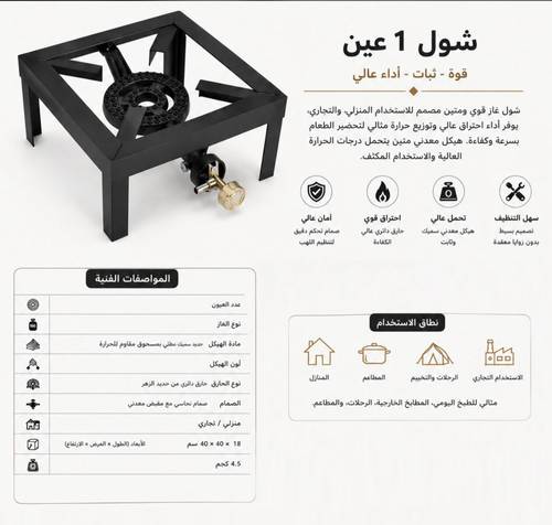 غاز زاوية اسود