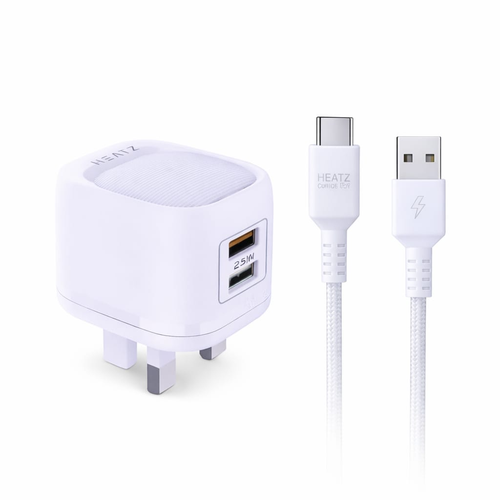 Heatz Dual USB port with Type C Cable ZA40