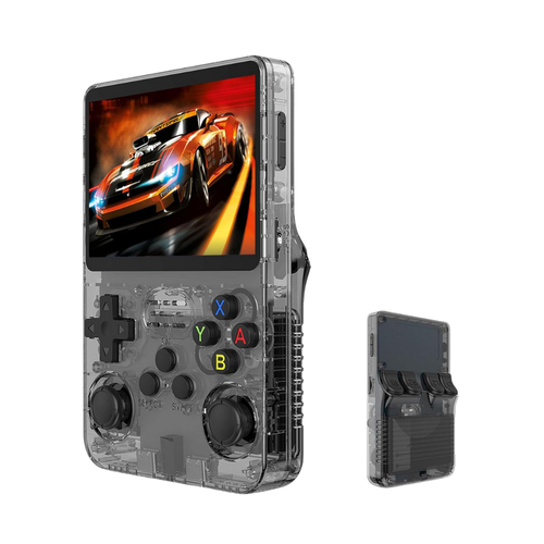 R36S Retro Handheld Game Console - Black