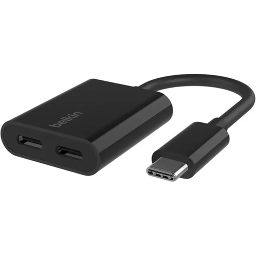 Belkin RockStar USB-C Audio + Charge Adapter 60W Support F7U081
