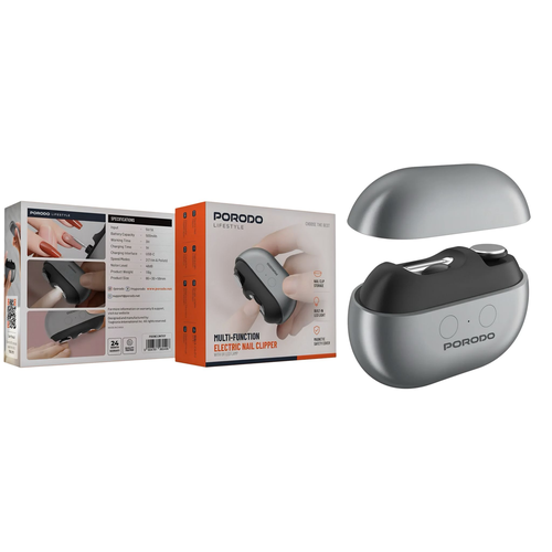 Porodo Multi-Function Electric Nail Clipper  1 Year Warranty