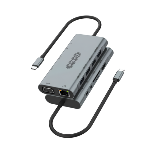 Go-Des GD-6907 11-In-1 Type-C Intelligent Docking Station