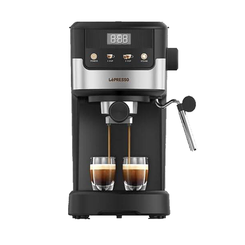 Lepresso Coffee Machine with Milk Frother 1-year warranty