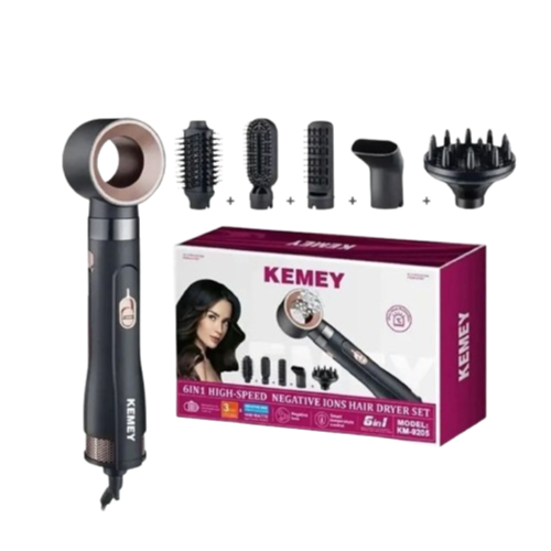 Kemei 6-in-1 Professional Hair Dryer & Styling Set