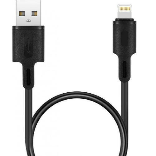 Rock Rose Regular USB to Lightning Cable Μαύρο 0.3m