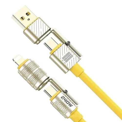 240W USB C 4 in 1 Fast Charging Cable 1.5m