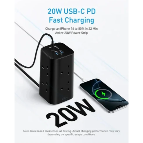 Anker 12-in-1 Multi-Device Power Strip With Type-C,USB