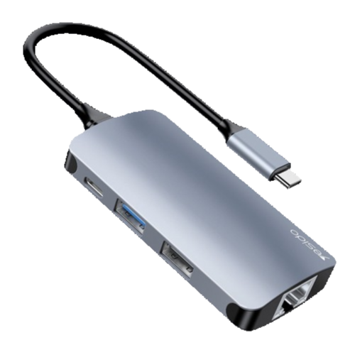 Yesido HB15 6-in-1 USB-C Hub Adapter