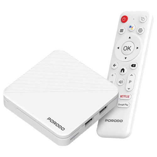 Porodo Echobox Android TV Box with 4K Ultra HD Streaming