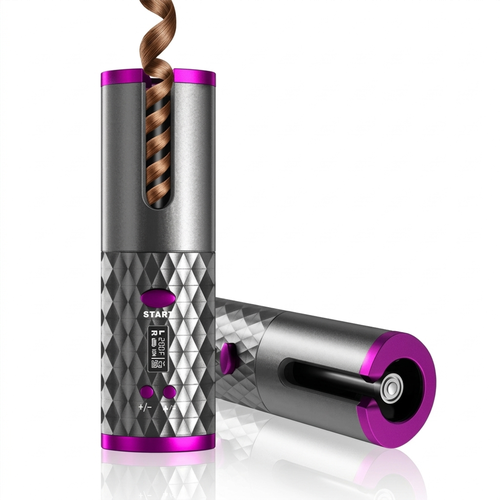 Cordless Auto Hair Curler, 5000mAh Rechargeable