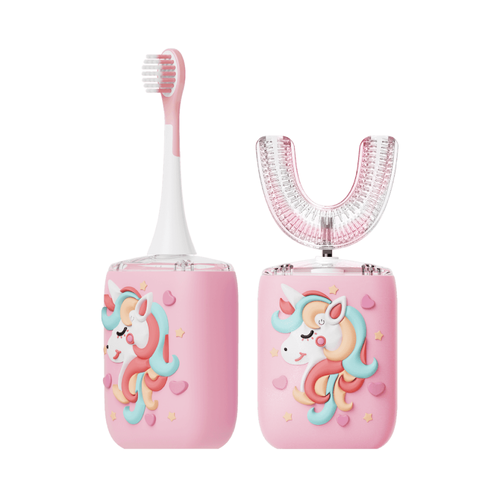 Moxedo Kids 2 in 1 U- Shaped Electric Toothbrush