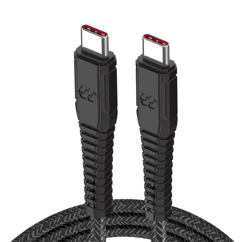 Moxedo Velox Nylon Braided USB-C to USB-C Cable 2m - Black