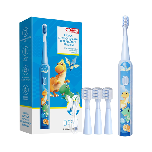 Moxedo Bubblio Kids Toothbrush - Blue
