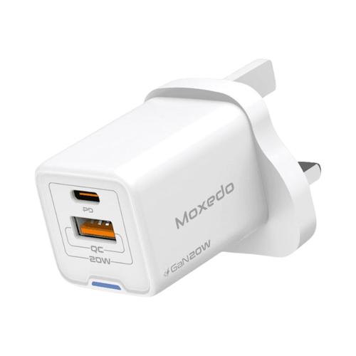 Moxedo Volton Pro 20W GaN Charger PD 3.0 USB-C / USB-A Adapter