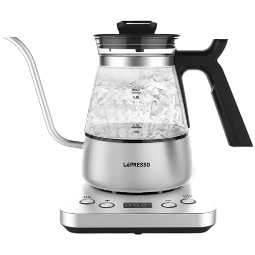 LePresso BrewWave Gooseneck Electric Kettle with Keep Warm Mode