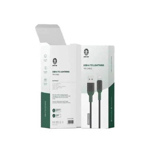 Green Lion Usb-A To Lightning Tpe Cable 3M - Black