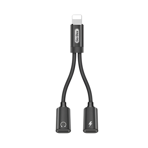 Go-Des Lightning 2-In-1 Charging & Audio Cable GD-UC011